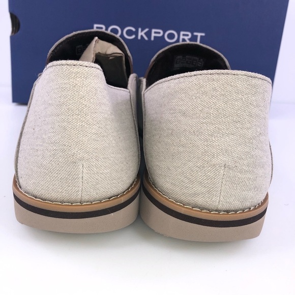 ROCKPORT Men\'s Tucker Venetian Slip On Loafers Shoes Stone  $115 New main image 6